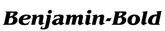 Benjamin-Bold Font Image