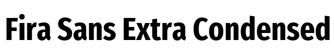 Fira Sans Extra Condensed Font Image