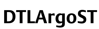 DTLArgoST Font Image