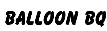 Balloon BQ Font Image