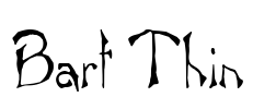 Bart Thin Font Image
