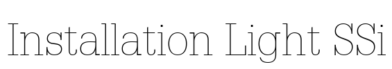 Installation Light SSi