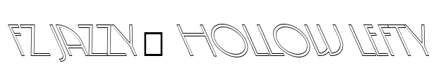 FZ JAZZY 5 HOLLOW LEFTY Font Image
