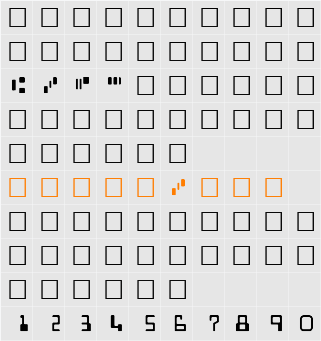CheckNums-MICR Character Map