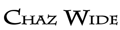 Chaz Wide Font Image