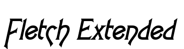 Fletch Extended Font Image