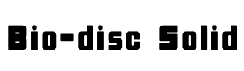 Bio-disc Solid Font Image