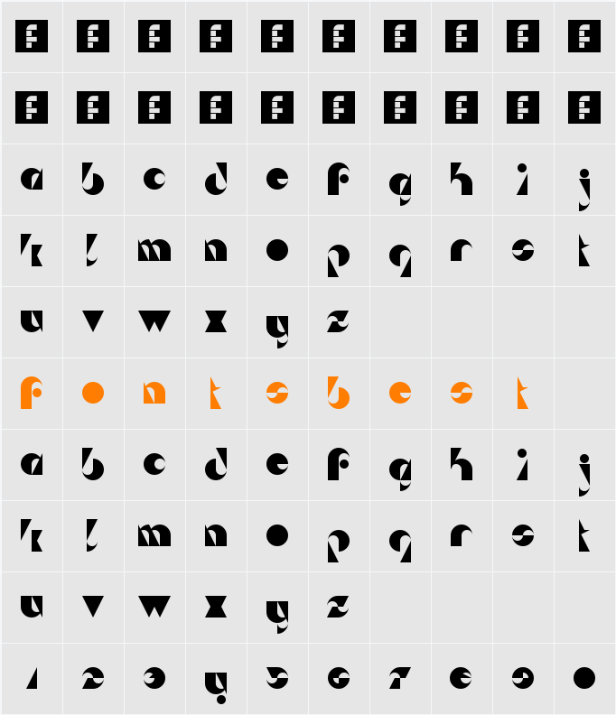 Da Sei Nei! Character Map