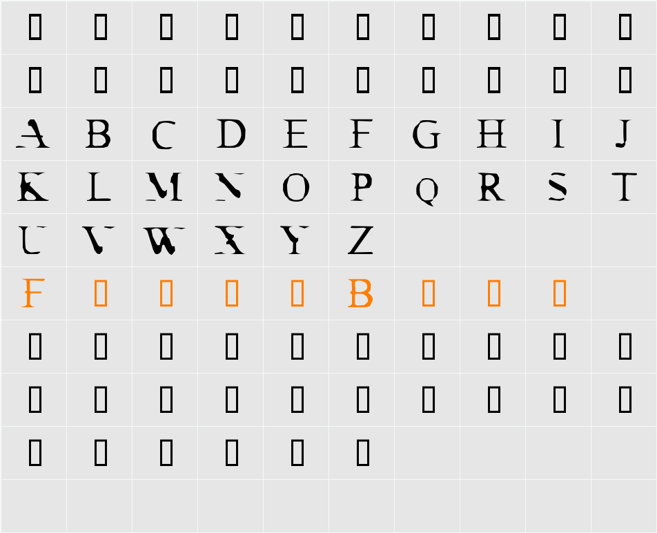 Cracked Dendrite Character Map