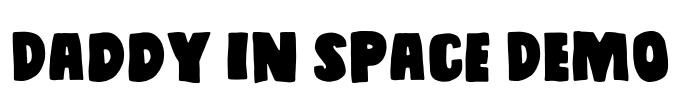 Daddy in space DEMO Font Image