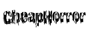 CheapHorror Font Image