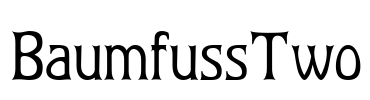 BaumfussTwo Font Image