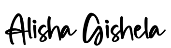 Alisha Gishela Font Image