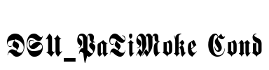 DSU_PaTiMoke Cond Font Image