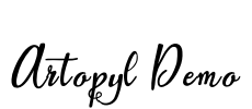 Artopyl Demo Font Image