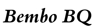 Bembo BQ Font Image