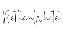 BethanWhite Font Image