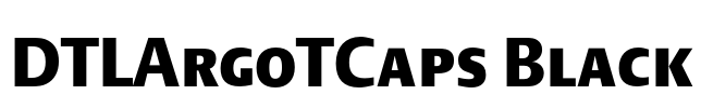 DTLArgoTCaps Black Font Image