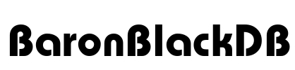 BaronBlackDB Font Image