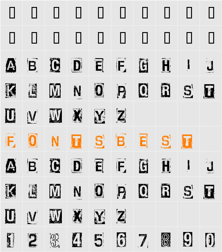 CF Anarchy Character Map