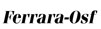Ferrara-Osf Font Image