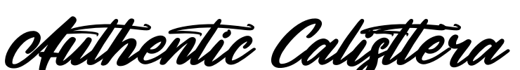 Authentic Calisttera Font Image