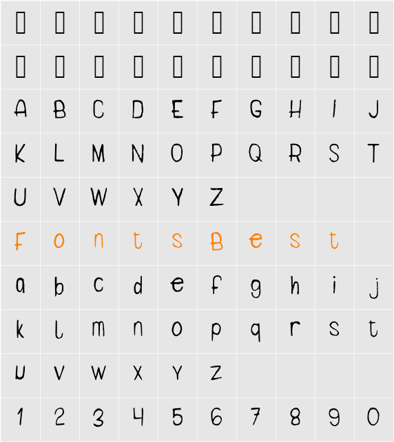 Darb Character Map