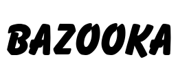 Bazooka Font Image