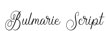 Bulmarie Script Font Image
