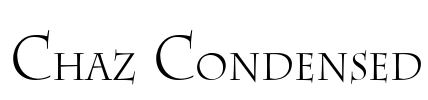 Chaz Condensed Font Image