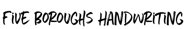 Five Boroughs Handwriting