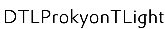 DTLProkyonTLight Font Image