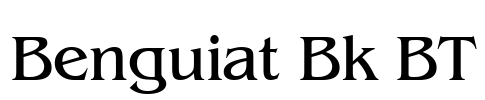 Benguiat Bk BT Font Image