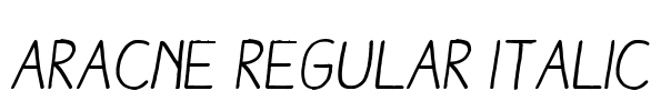 Aracne Regular Italic