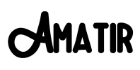 Amatir Font Image