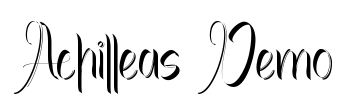 Achilleas Demo Font Image