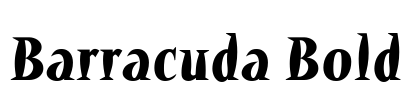 Barracuda Bold Font Image