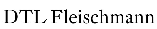 DTL Fleischmann Font Image