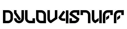 DYLOV4STUFF Font Image