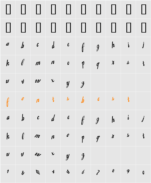 JI-Loping Character Map