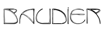 BAUDIER Font Image
