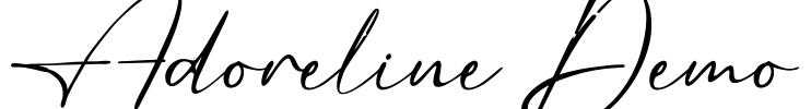 Adoreline Demo Font Image