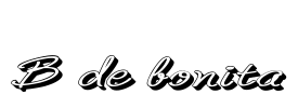 B de bonita Font Image