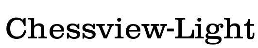Chessview-Light Font Image