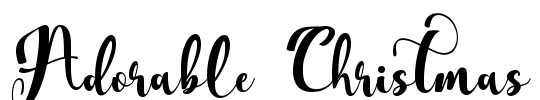 Adorable Christmas Font Image