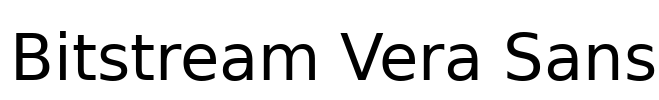 Bitstream Vera Sans Font Image