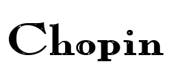 Chopin Font Image