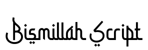 Bismillah Script Font Image