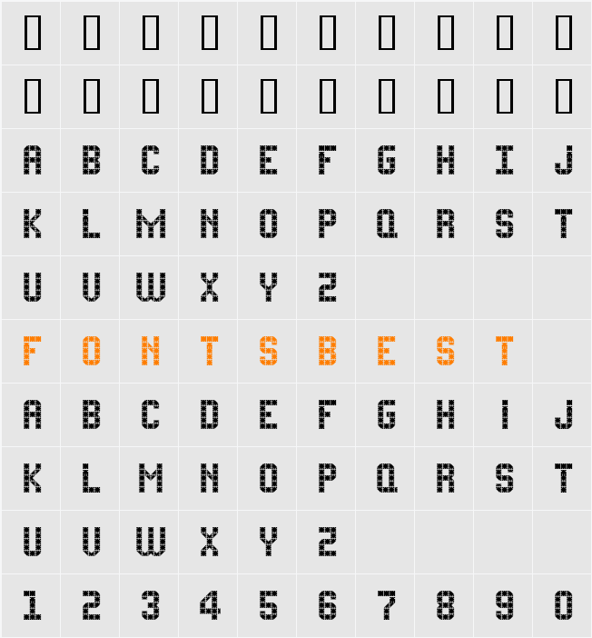 FlatPack Character Map