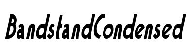 BandstandCondensed Font Image